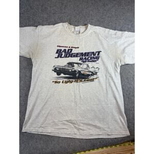 Bad Judgement Racing 63 Dodge Shirt Mens Gray So Ugly Its Cool Graphic Tee XL